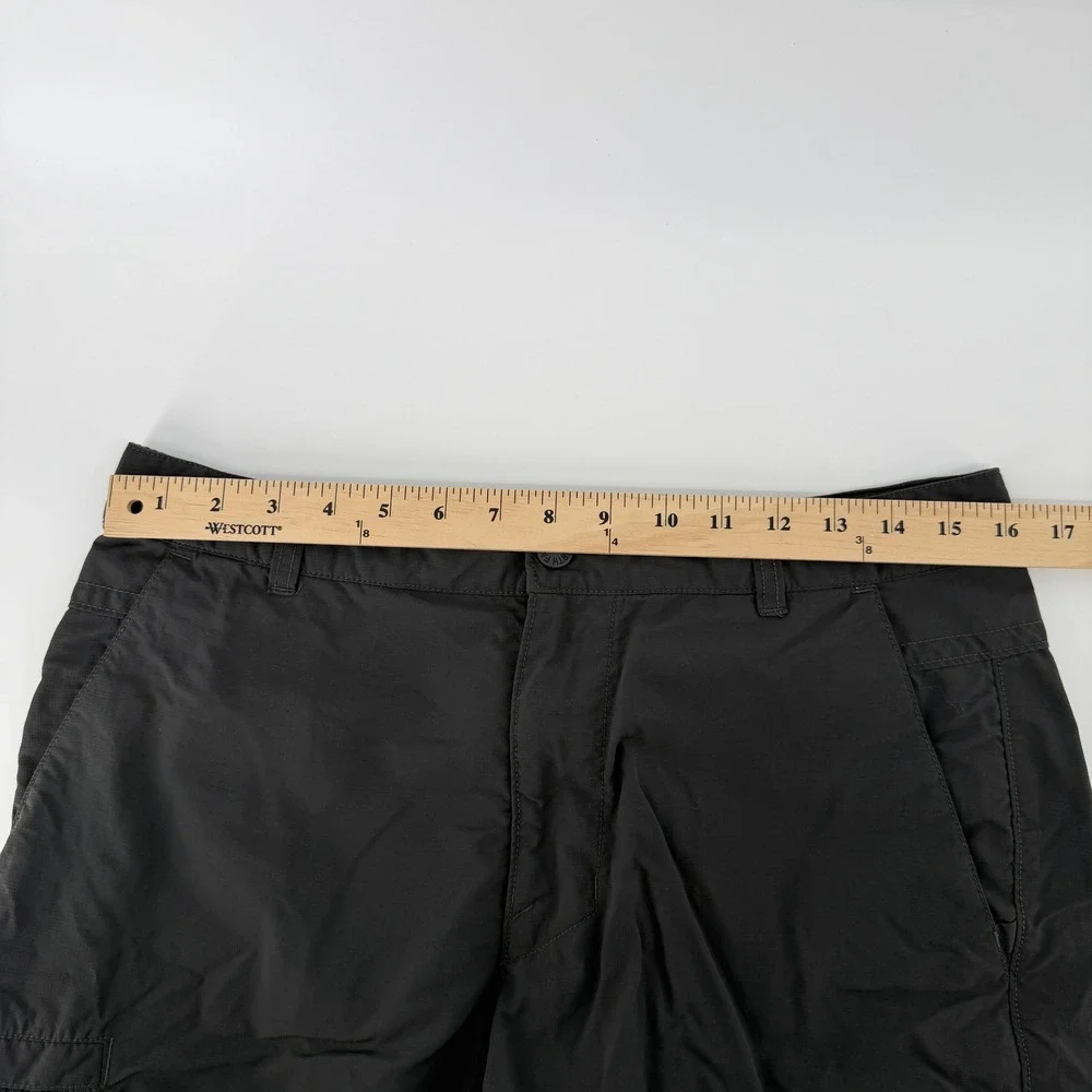The North Face Hiking Shorts Mens 33 Gray Technical Cargo Utility Stretch Trail